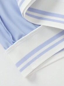 Balabala Girls' Summer Suit 2024 New Summer Clothing Medium And Big Kids Two-Piece Set Cool Feeling Fashionable Sports Style - Purple - View 7