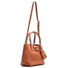 Bolsa Bag Santa Lolla Lola Tiracolo Transversal Espaçosa Com Bolsos Couro