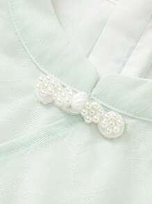 Balabala Set din două piese în stil național 2024 Summer Panda Han Elements Costum pentru copii Fusta cu față de cal Fustă în stil chinezesc nou