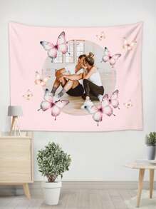 1pc Personalized Decorative Tapestry, Bedroom/Living Room/Office Wall Hanging Customized, Home Decoration, Wedding Party Decoration Custom Wall Tapestry, Flag For Room, Room Decor, Tapestry, Wall Art, Custom Tapestry, Custom Flags, Flags For Room, Tapestri