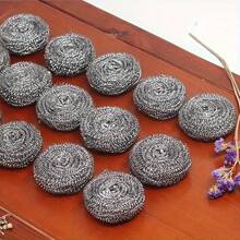 24pcs Stainless Steel Scourers - Rust-Resistant, 2.36" Scrubbers For Effortless Cleaning Of Dishes, Pans, And Ovens