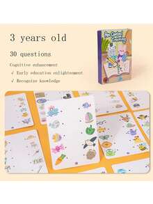 Montessori Drawing Toys, Pen Control Training Color Shape Math Matching Game Set, Magic Tracing Practice Book Set, Learning Activity Educational Toys - Multicolor - View 11