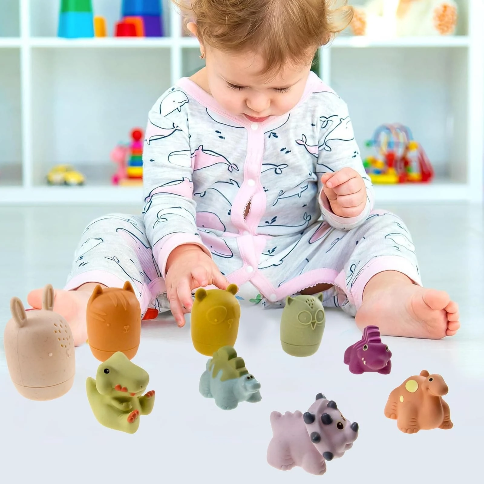 Baby Bath Toys, Mold Free Silicone Baby Bath Toys Bathtub Toys For