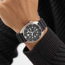 Seiko Reloj automático para hombre Prospex SRPE93K1 Turtle Diver 200M - Negro - Ver 2