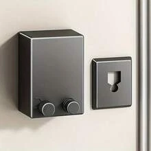 Retractable Clothesline, Invisible Indoor Balcony Bathroom Steel Wire Rope, For Drying Clothes And Quilts - Black - View 2