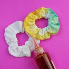 20 Packs White Scrunchies For Tie Dye Party Hair Elastic Hair Ties Pony Tail Holder For Women/Girls - White - View 6