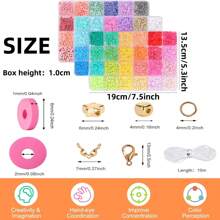 1 Set de herramientas de moda para hacer pulseras con cuentas de arcilla, piezas de cerámica suave, kit de manualidades DIY - Kit de pulsera con cuentas de piedra negra y arcilla polimérica, adecuado para mujeres y adolescentes con estilo universitario, joyería hecha a mano, gran regalo para vacaciones y fiestas