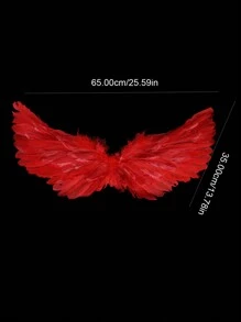 1pc Angel Demon Feather Wings Personalized Costume Prop, Suitable For Holidays, Performances, Cosplay Halloween Halloween Accessories