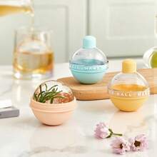 1pc Silicone Ice Cube Tray For Making Ice Hockey Puck Shaped Ice Cubes, Round Ice Ball Molds For Home Bar Kitchen Tool,Ice Cube,Party,Travel,Wedding,Birthday,Graduation,Bachelorette Party,Bachelorette,Kitchen,Kitchen Items,Storage,Decor,Outdoor. - Multicolor - View 1