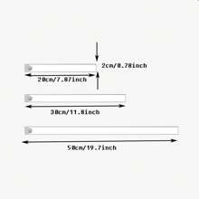LED Infrared Sensor Light, 200mm, Rechargeable, Smart & Wireless, Magnetic Adsorption, Ideal For Hallway, Staircase, Wine Cabinet, Wardrobe - White - View 3