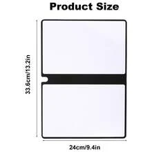 Portable A5 Dry Erase Notebook, 9.4x6.5 Inches Reusable Whiteboard Notebook For Office, Business, And Home - Navy Blue - View 2