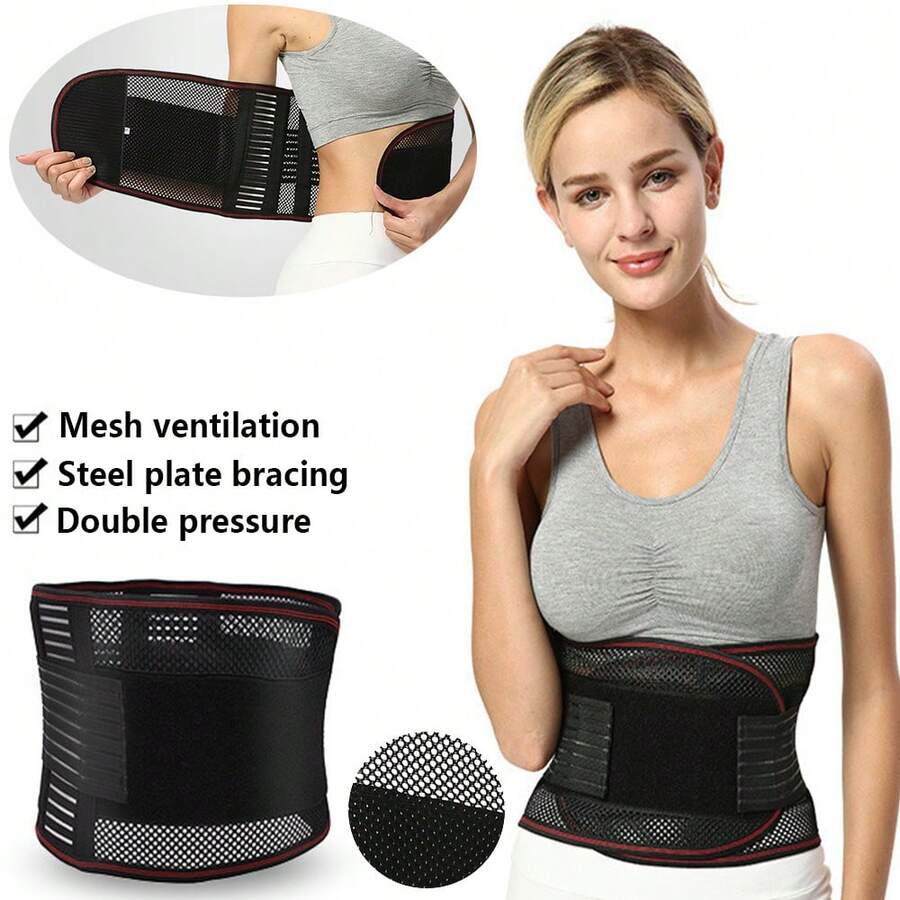 1PC Back Brace For Lower Back Pain,Back Support Belt For Women&Men,Breathable Design With Lumbar Support Pad-Belt For Lower Back Pain Relief