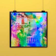 50pcs Rainbow Holographic Stickers, 2.9*4.1 Inches, Shiny Transparent Holographic Film, Self-Adhesive Vinyl Stickers, Back To School, School Supplies - Rainbow - View 6