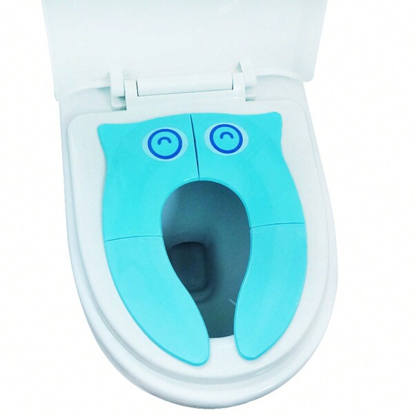1pc Cartoon Portable Foldable Toilet Seat For Kids, Reusable Travel Potty Training Seat Cover