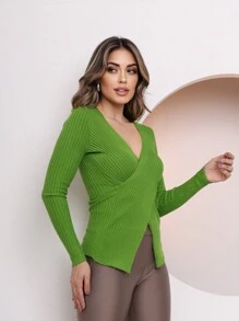 Blusa manga longa de linha/tricô, blusão outono inverno, suéter feminino jx-113