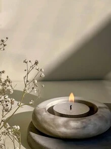 1 件椭圆形蜡烛硅胶模具适用于环氧树脂 DIY 蜡烛储存或香薰蜡烛铸造手工工艺模具 - 白色 - 查看 6