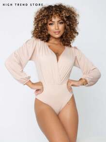 Women Bodysuits - 米色 - 查看 1