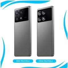 Película Para Câmera Poco X6 Pro 5G Vidro Temperado 3D Protetora Traseira Celular Xiaomi Pocophone - Transparente - Visão 4