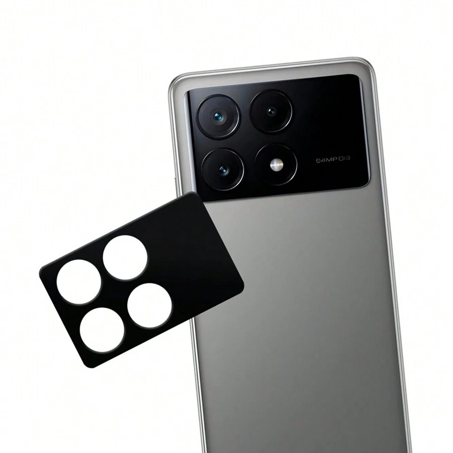 Película Para Câmera Poco X6 Pro 5G Vidro Temperado 3D Protetora Traseira Celular Xiaomi Pocophone - Transparente - Visão 1