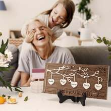 Gifts For Mom: Personalized 3D Wood Family Tree Sign With Custom Names, Mother's Day Gifts For Mom Ornamental,Reusable Exquisite,Stylish,High-Quality,Vintage Custom,Personalized,Unique Ideal Gifts For Him Her,Boyfriend,Girlfriend,Mom,Dad,Family,Friends For Anniversaries,For Valentine's Day,For Mother's Day,For Birthdays,For Children's Day,For Father's Day,For Graduation,For Weddings,For Housewarming Living Room,Bedroom,Tea Room,Home,Dining Room,Office,School, Valentine Day, Valentine Day Decor