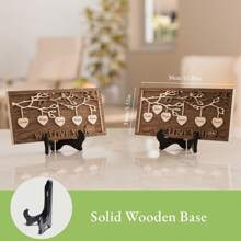 Gifts For Mom: Personalized 3D Wood Family Tree Sign With Custom Names, Mother's Day Gifts For Mom Ornamental,Reusable Exquisite,Stylish,High-Quality,Vintage Custom,Personalized,Unique Ideal Gifts For Him Her,Boyfriend,Girlfriend,Mom,Dad,Family,Friends For Anniversaries,For Valentine's Day,For Mother's Day,For Birthdays,For Children's Day,For Father's Day,For Graduation,For Weddings,For Housewarming Living Room,Bedroom,Tea Room,Home,Dining Room,Office,School, Valentine Day, Valentine Day Decor