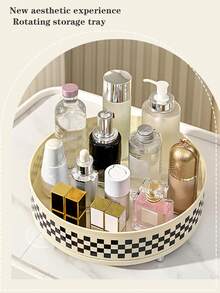 360° Rotating Makeup Organizer - Cosmetic And Skincare Storage - Perfume Display Stand For Dresser - Keep Your Beauty Products Neat And Accessible - Multicolor - View 4