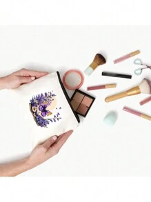 1 Túi đựng đồ trang điểm cầm tay đơn giản và mới, Túi đựng đồ trang điểm nhỏ và ví nhỏ, Bướm, Sách, Hoa hướng dương, Họa tiết da báo, In chữ GIÁO VIÊN, Túi đựng đồ trang điểm dung tích lớn chống nước cho phụ nữ và trẻ em gái, Túi đựng đồ trang điểm Túi đựng đồ trang điểm Túi đựng đồ chăm sóc da Túi đựng đồ lặt vặt trong nhà vệ sinh, Đồ dùng thiết yếu khi đi du lịch Đồ dùng thiết yếu trong ký túc xá, Túi đựng đồ chăm sóc da khi đi du lịch di động, Túi đựng đồ trang điểm cầm tay dung tích lớn, Túi đựng đồ trang điểm vui nhộn in chữ nhiều màu, Hộp đựng đồ trang điểm trong ký túc xá đại học, Quà tặng phù dâu trong đám cưới, Quà tặng cho mẹ, Quà tặng sinh nhật - trắng - Xem 5