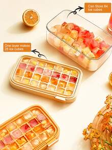 1入新款裝置快速釋放系統的製冰盤，冰塊存儲模具，不用觸摸就不污染威士忌和飲料的冰塊，非常適合夏天花園派對 - 彩色 - 查看 7