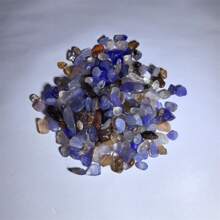 100g混色彩虹石頭顆粒，DIY手工藝品必備，包括天然瑪瑙、閃石和水晶石 - 彩色 - 查看 6