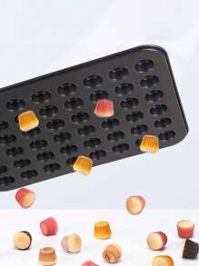 48個迷你蛋糕模具，松糕紙杯烤盤，馬芬烘焙工具，戚風蛋糕烤箱烘焙用品 - 黑色 - 查看 6