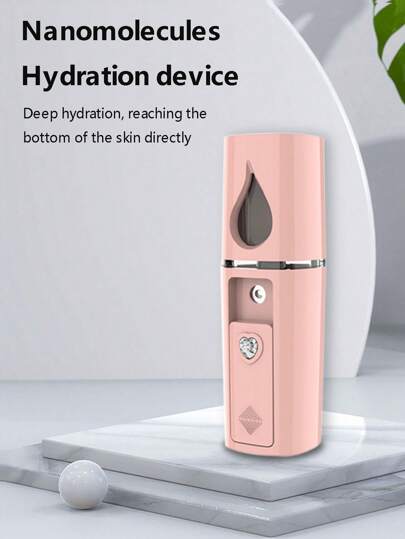 Nuevo dispositivo portátil de hidratación en spray frío, dispositivo de pulverizador de belleza recargable con niebla nano