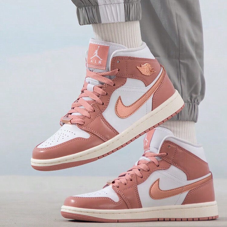 Jordan Nike Aj1 Women'S Shoes 2024 New Air Jordan 1 Mid