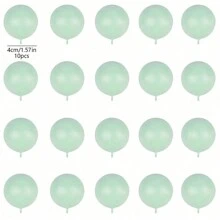 10PCS Balls Cake Topper Boho Grass Cake Topper White Gold  Balls Happy Birthday Cake Decorations For Wedding Party - Green - View 14