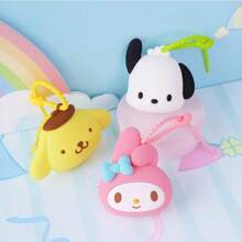 Sanrio 1Pc Cute Coin Purse Wallet Kawaii Cartoon Anime Key Pouch For Travel Storage Bag,Makeup Bag,Cosmetic Bag,Vacation Organizer,Large Capacity Makeup Organizer Makeup Case, For Lipstick, Brush, Skincare, Mobile Phone, Coin, Small Items, For Home,Gift,Vacation And Festival Halloween Christmas Multifunctional Use
