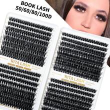 RITALASH RITALASH 640PCS Lash Clusters Book DIY Eyelash Extensions  Clusters Lashes Book  D Curl LASH Mega Volume Individual Lashes Eyelash Clusters Extensions Wispy Lashes Cluster DIY At Home Lash Clusters, Eyelash Clusters, Individual Eyelashes, Lashes, Fake Lashes