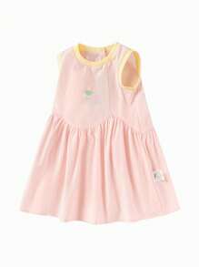 Balabala Young Girls' Dress Baby Dress Baby Princess Dress 2024 Spring And Summer New Children's Sweet - Pink - View 4