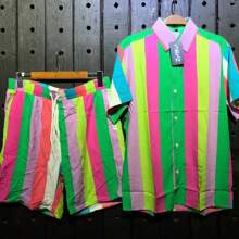 Men Shirt Co-Ords - Multicolor - View 1