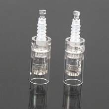 10/50/100/300pcs/包 針筒式微針筆替換頭，36 Nano 12 微針頭，適用於 N2 M5 M7 E30 MYM A1 A6 針筒筆，一次性替換零件 (0.25mm)，適用於護膚、美容、化妝品 - 白色 - 查看 4