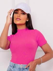 Women Bodysuits - Hot Pink - View 2