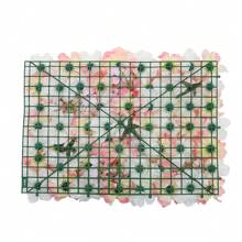 LIVINGANDHOME Living And Home Artificial Rose Flower Backdrop Wall Panel - Multicolor - View 10