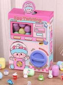 1Set Popular Kids Toys Fun Blind Box Games With Random Capsule Toys Egg Twisting Machine Cardboard BoxMaterial With Plastic Capsule Package Toys Gifts - Multicolor - View 3