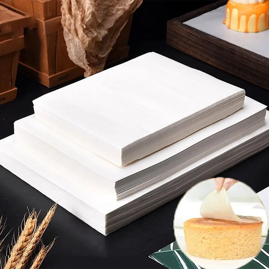 300入組一次性燒烤用矽膠油墊紙，烘焙空氣炸鍋家用耐高溫防沾油吸油紙，用於烘焙、抗油、抗高溫，是烘焙廚房的理想工具，適用於空氣炸鍋、廚房空氣炸鍋墊、炸鍋紙、空氣炸鍋食品機 - 白色 - 查看 1