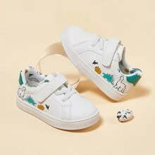 Balabala Baby Boy Dinosaur Cartoon Hook-And-Loop Fastener Sneakers