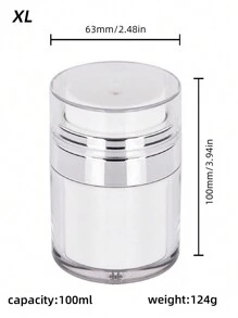 1 件 15/30/50ml 亚克力真空压膜霜瓶，霜状乳液全盖瓶，适用于户外旅行、客厅家居卧室浴室家居装饰、旅行用品、婚礼、派对、生日、送给男士、妈妈、爸爸、朋友的礼物、新年、配饰、趣味礼物 - 白色 - 查看 6