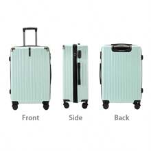 24/28inch Durable Password Leather Suitcase With 360° Rotatable Wheels For Men/Women, Students, Travelers (Large Capacity) Luggage Hand Luggage Trip School Holiday Honeymoon Vacation Study Abroad Graduation Holiday Essentials Travel Accessories Ideal Choice For Gifts Boys Girls Couple Bag For School School Accessories School Stuff