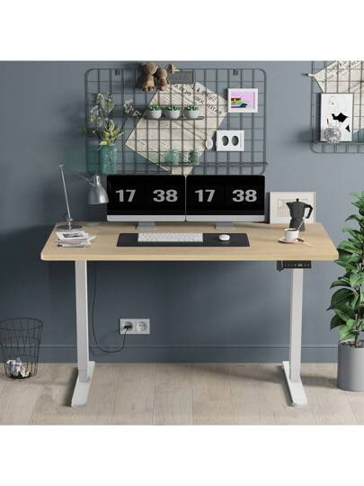 Devoko 120/140/160 Cm Bureau Height Adjustable Shelf Ergonomic Tafel Top Monitor Shelves,St Sit Computer Easy Assembly Home Office view 2