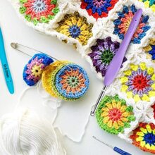MOLOLAN Kit de Ganchos y Accesorios para Tejer - Azul - Ver 10
