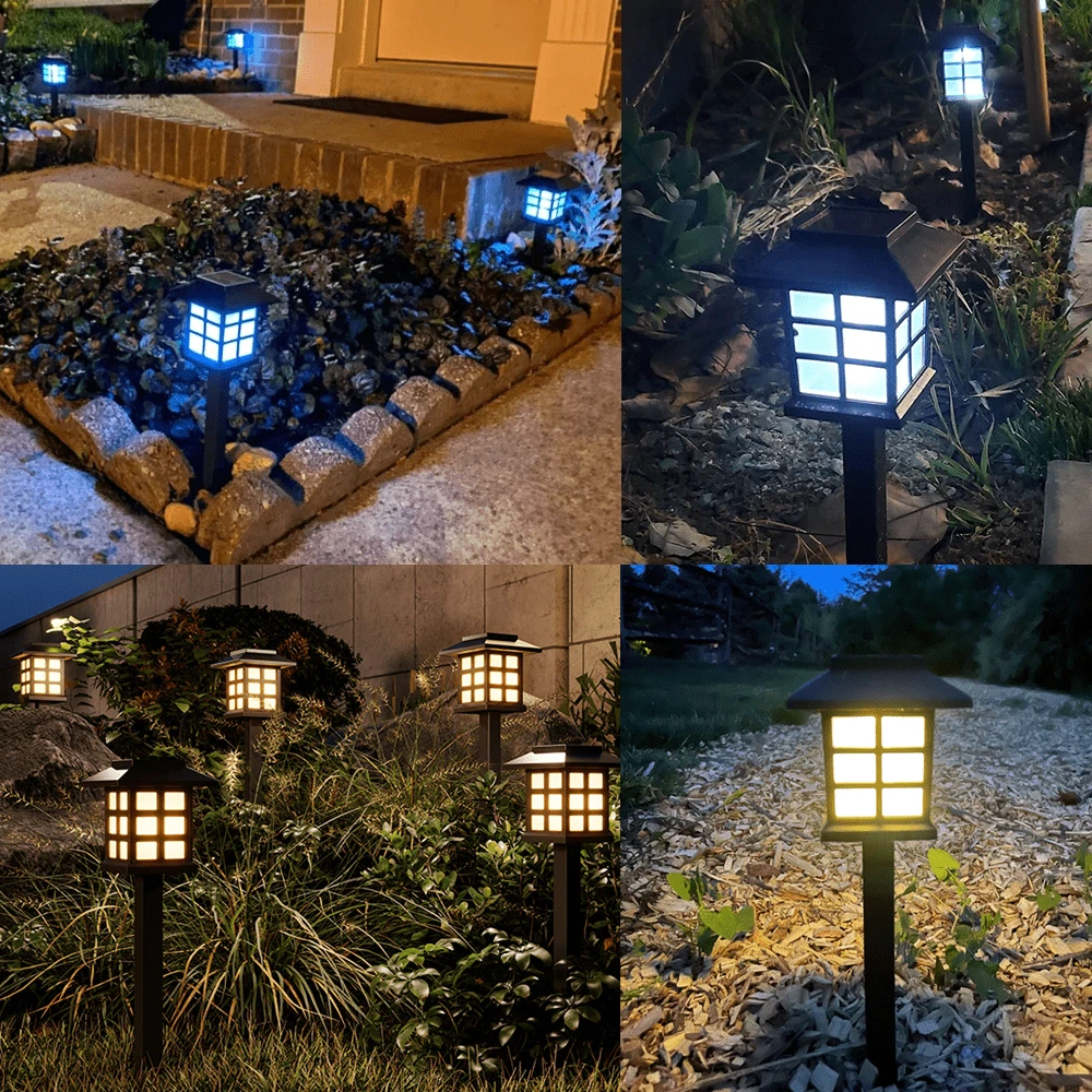 LED 太阳能走道灯，2 件装防水灯，适用于花园、景观、道路、庭院、露台、车道、户外花园照明，适用于道路、庭院、露台