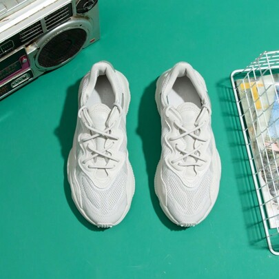 Adidas Originals Zapatos casuales Clover Ozweego 2024 Nuevos Zapatillas gruesas Fy2023