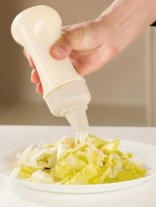 1pc 5-Hole Squeeze Bottle, Tomato Sauce Container, Salad Dressing Dispenser, Multi-Functional Condiment Bottle. - Multicolor - View 2